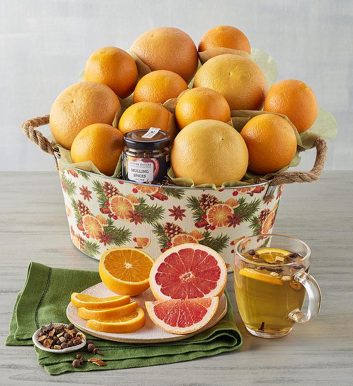 Holiday Citrus and Mulling Spices Gift Basket